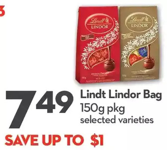 Longo's Lindt lindor bag offer