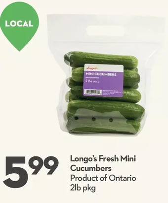 Longo's Longo's fresh mini cucumbers offer