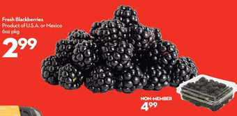 Longo's Fresh blackberries offer