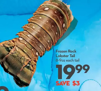 Longo's Frozen rock lobster tail offer