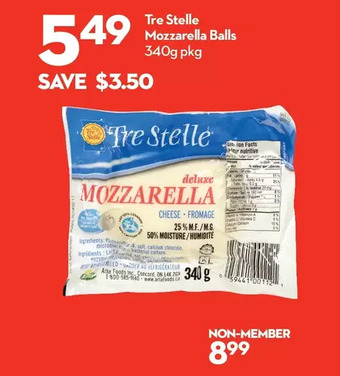 Longo's Tre stelle mozzarella balls offer