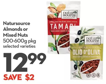 Longo's Natursource almonds or mixed nuts offer