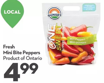 Longo's Fresh mini bite peppers offer