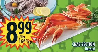 Marché Adonis Crab section offer