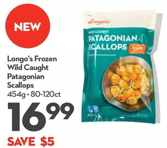 Longo's Longo's frozen wild caught patagonian scallops offer