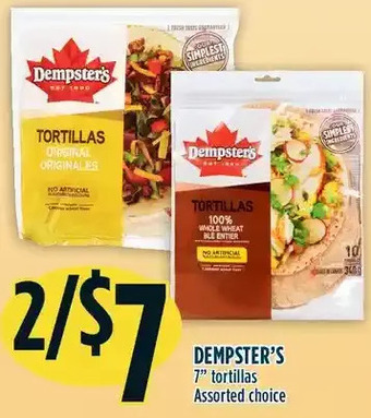 Marché Adonis Dempster's 7 tortillas offer