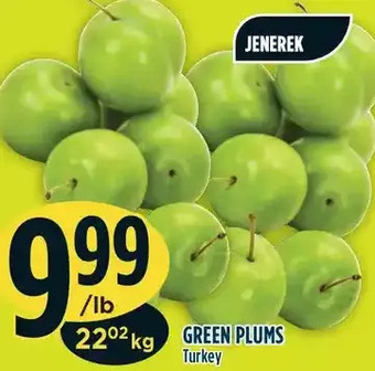 Marché Adonis Green plums offer
