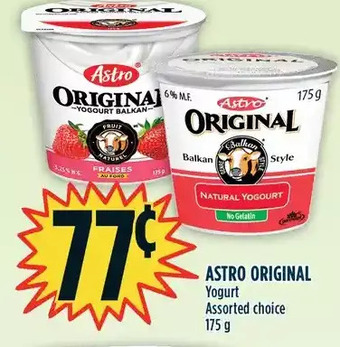 Marché Adonis Astro original yogurt offer