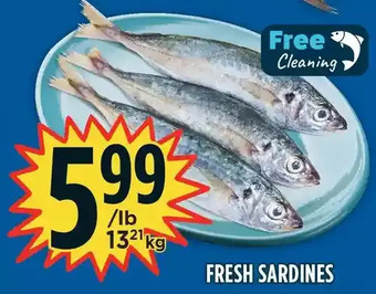 Marché Adonis Fresh sardines offer