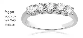Charm Diamond 1.00 ctw 14k wg ring offer