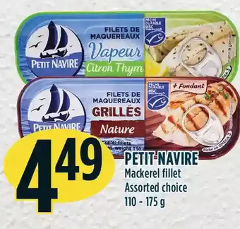 Marché Adonis Petit navire mackerel fillet offer