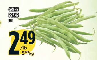 Marché Adonis Green beans offer