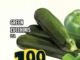 Marché Adonis Green zucchinis offer