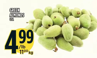 Marché Adonis Green almonds offer