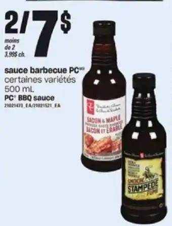 Provigo PC BBQ sauce 500 mL offer