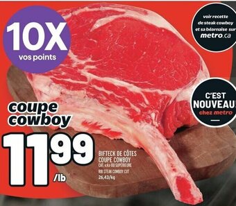 Metro RIB STEAK COWBOY CUT offer
