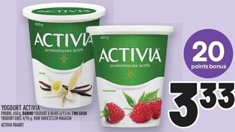 Metro ACTIVIA YOGURT offer