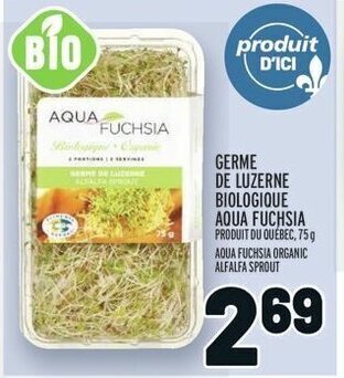 Metro AQUA FUCHSIA ORGANIC ALFALFA SPROUT 75 g offer