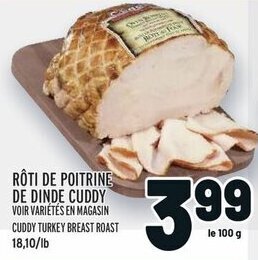 Metro CUDDY TURKEY BREAST ROAST offer