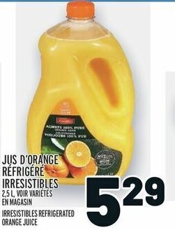 Metro IRRESISTIBLES REFRIGERATED ORANGE JUICE offer