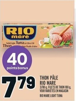 Metro RIO MARE LIGHT TUNA 3/80 g offer