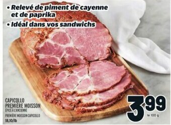 Metro PREMIÈRE MOISSON CAPICOLLO 100 g offer