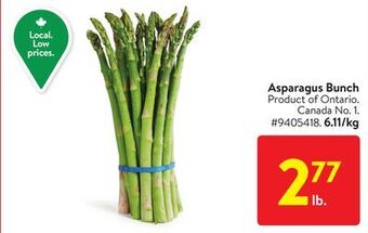 Walmart Asparagus bunch offer