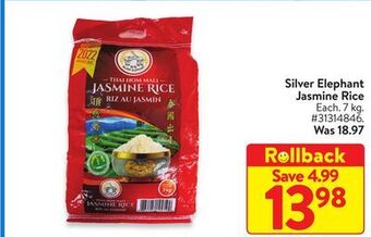 Walmart Silver elephant jasmine rice offer