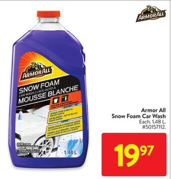 Walmart Armor all snow foam car wash offer