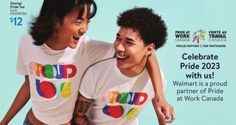 Walmart George pride tee offer