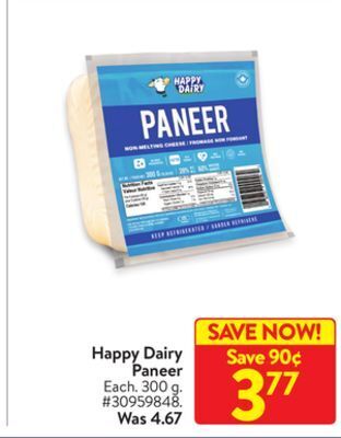 Walmart Happy dairy paneer offer
