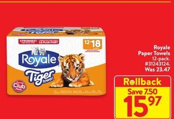 Walmart Royale paper towels offer