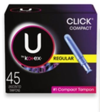Walmart U by kotex tampons offer