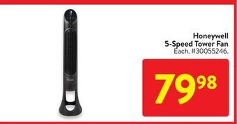 Walmart Honeywell 5-speed tower fan offer