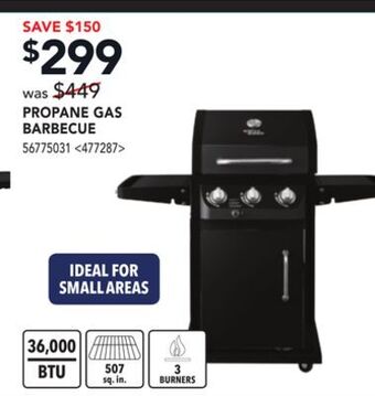 Lowe's Grill chef propane gas barbecue offer