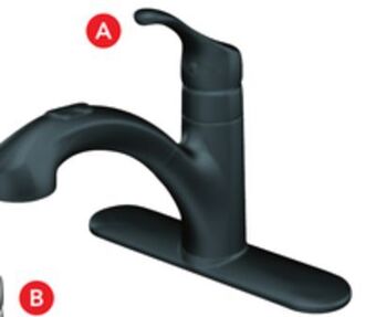 Lowe's Moen renzo pull-out kitchen faucet offer