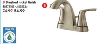Lowe's Project source mistry lavatory faucet offer