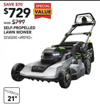 Lowe's Ego self-propelled lawn mower offer