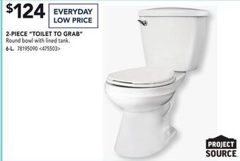 Lowe's Project source 2-piece toilet to grab offer