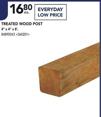 Lowe's Treated wood post 4 x 4 x 8 offer