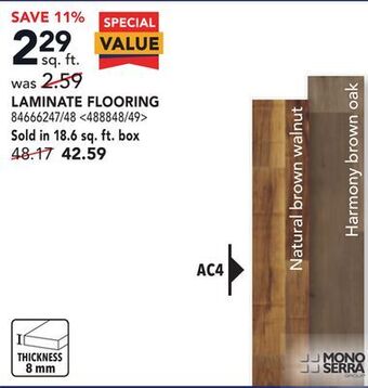 Lowe's Mono serra laminate flooring offer