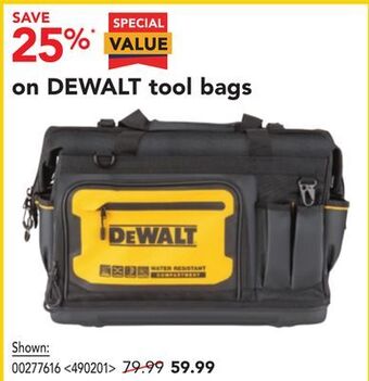 Lowe's Dewalt tool bags offer