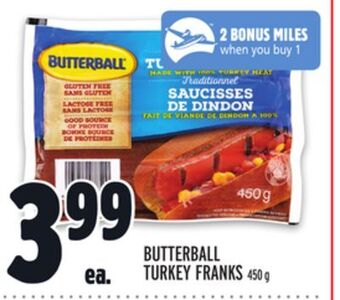 Metro Butterball turkey franks offer