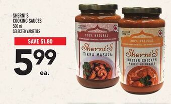 Metro Sherni's cooking sauces offer