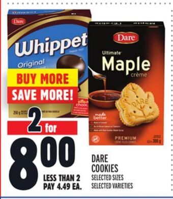 Metro Dare cookies offer