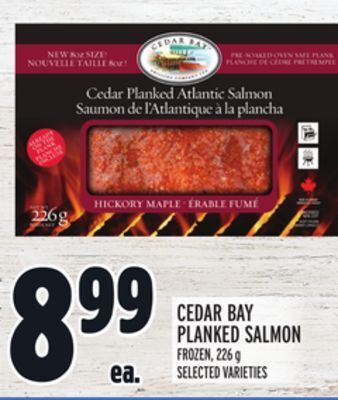 Metro Cedar bay planked salmon offer