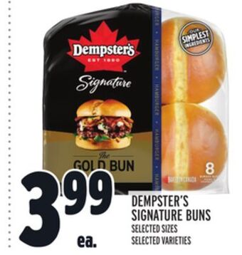 Metro Dempster's signature buns offer