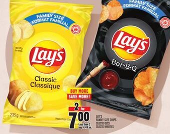 Metro Lay's family size chips offer