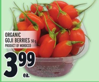 Metro Organic goji berries offer