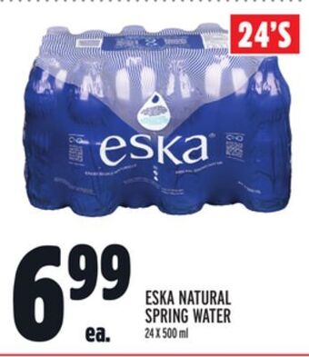 Metro Eska natural spring water offer
